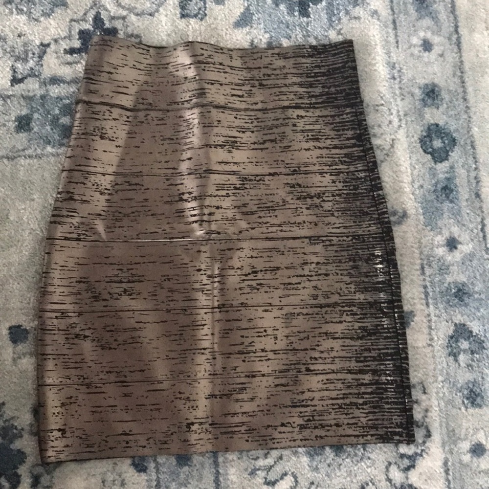 Bcbg metallic bandage skirt